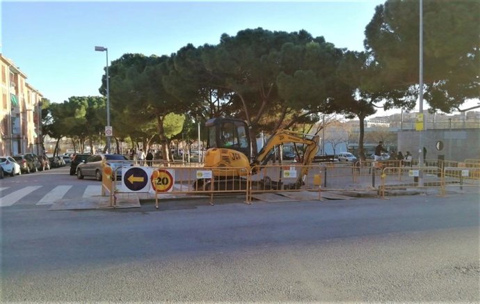 Trabajos de Endesa en Sabadell (Barcelona).