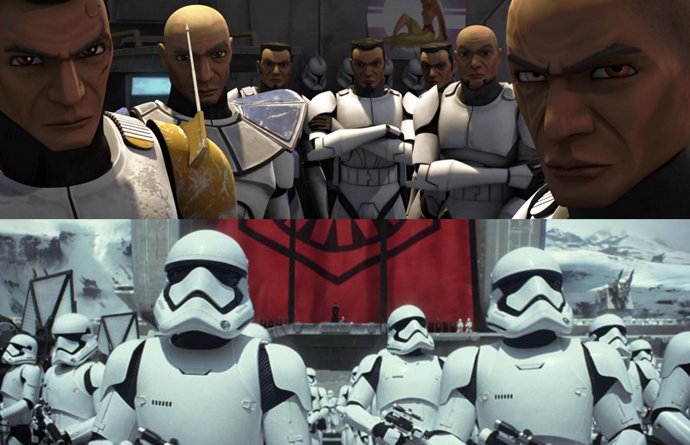 Star Wars La Remesa Mala es la historia de cómo el Imperio cambió los clones por reclutas en su ejercito Stormtroopers