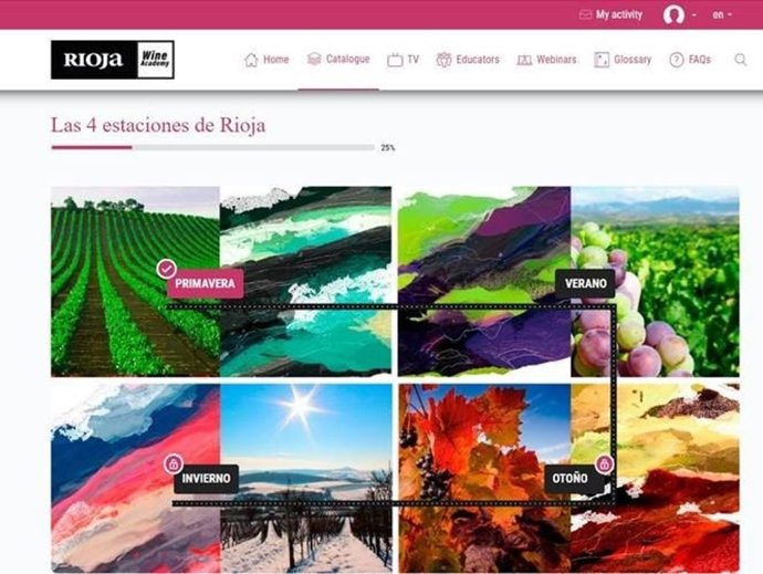 Captura de pantalla de la nueva plataforma contenido exclusiva para 'RWA Alumni'