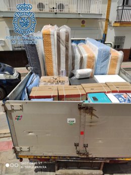 Efectos recuperados por la Policía Nacional