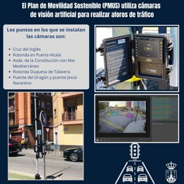 Imágenes de las cámaras instaladas por el Ayuntamiento de Alcalá de Guadaíra (Sevilla).