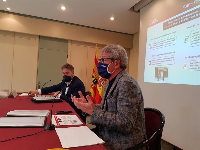 Presentación de nuevo mapa concesional de transportes de viajeros por carretera en Aragón.