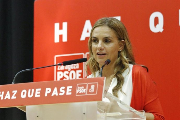 Archivo - Mitin de Susana Sumelzo en Daroca (Zaragoza)