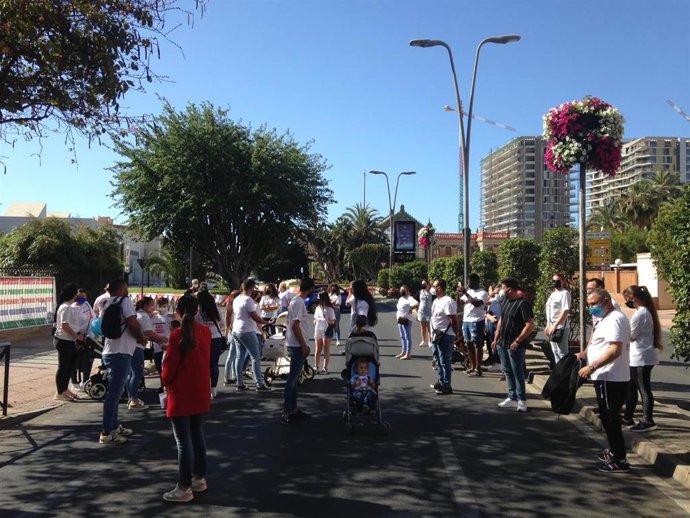 Concentración de Aefap frente a Alcaldía de Almería