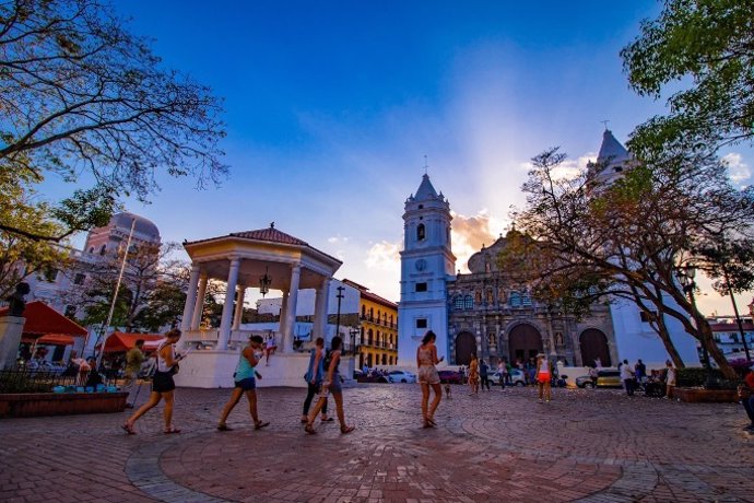 Archivo - Casco antiguo de Panamá.