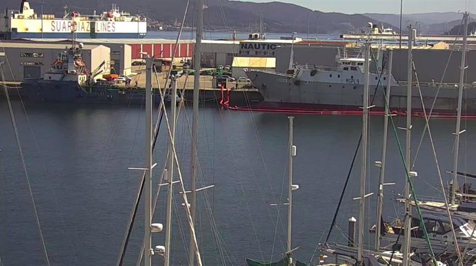 El buque arrastrero 'Baffin Bay', atracado en el Puerto de Vigo