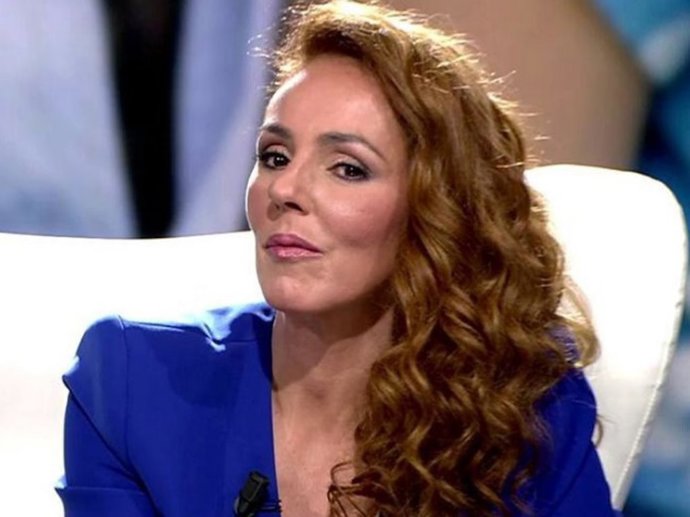 Rocío Carrasco, durante la entrevista que concedió en televisión la semana pasada