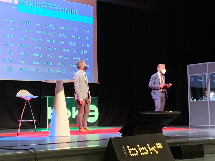 Xabier de la Torre, en el BBK Trends Forum de Bilbao