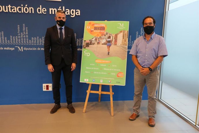 El vicepresidente de la Diputación Juan Carlos Maldonado presenta el Circuito Provincial de Orientación Diputación de Málaga 2021