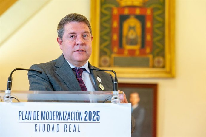 El presidente de Castilla-La Mancha, Emiliano García-Page, en Ciudad Real