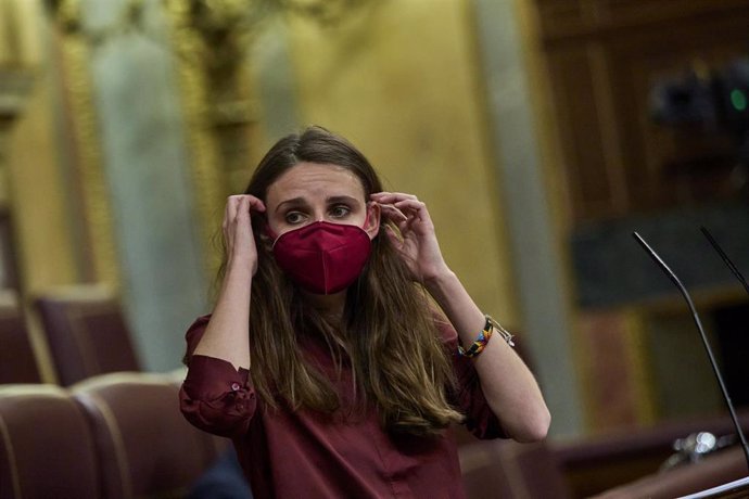 La diputada de Unidas Podemos Lucía Muñoz. 