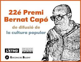 El Museu Valenci d'Etnologia-L'ETNO ha convocado la XXII edición del Premi Bernat Capó d'Investigació i difusió de la cultura popular, cuyo plazo de recepción de trabajos estará abierto hasta el próximo 19 de julio de 2021