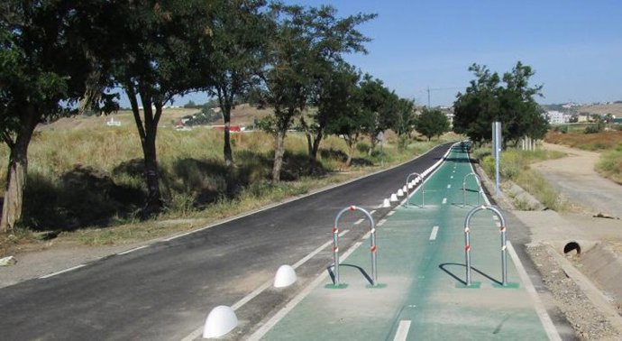 Elementos de seguridad del carril bici señalados por el colectivo