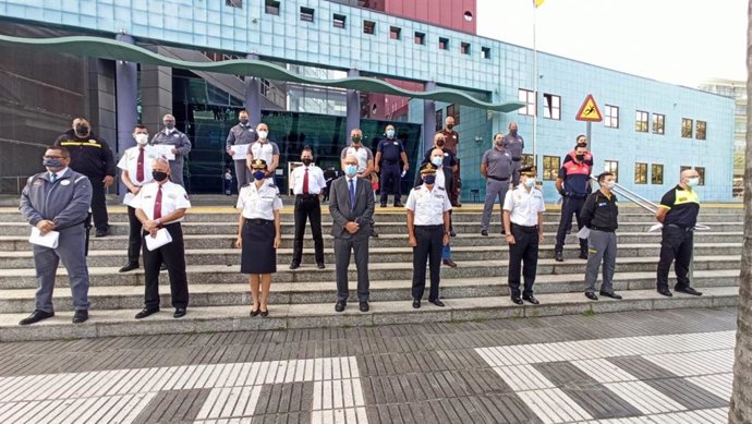 Personal de la Seguridad Privada reconocidos por la Policía Nacional en Canarias