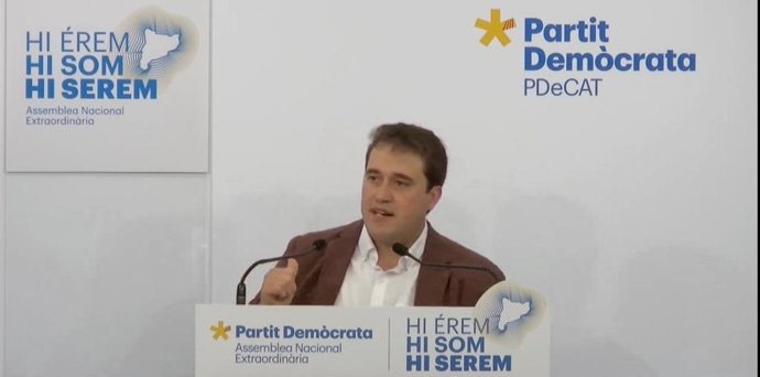 Arxiu - El president del PDeCAT, David Bonheví, en el Consell Nacional del partit.