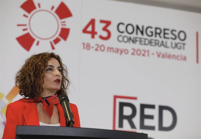 Mª Jesús Montero comparece antes de la clausura del 43 Congreso de UGT