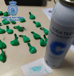 Dosis de cocaína inervenida en San Roque