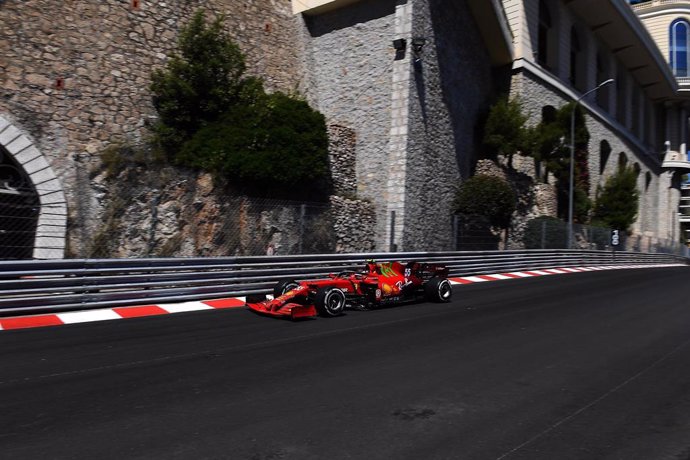 Carlos Sainz (Ferrari) en Mónaco