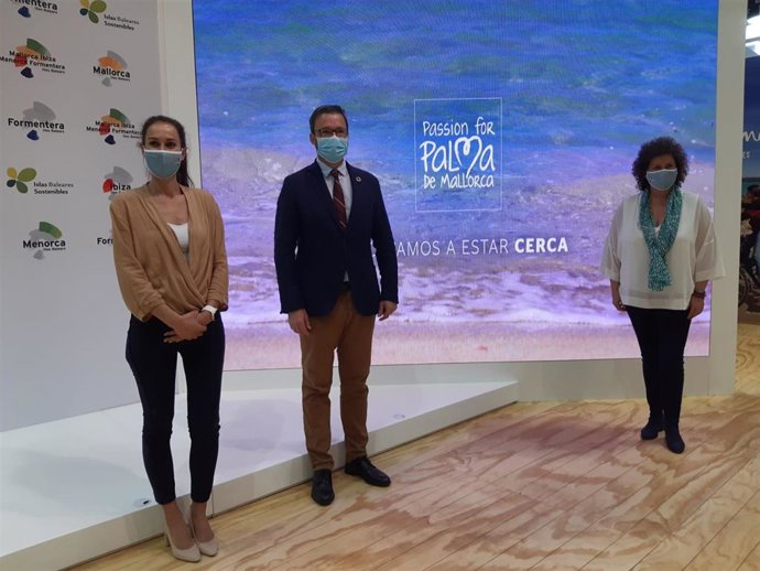 El alcalde de Palma, José Hila, en la presentación en Fitur.