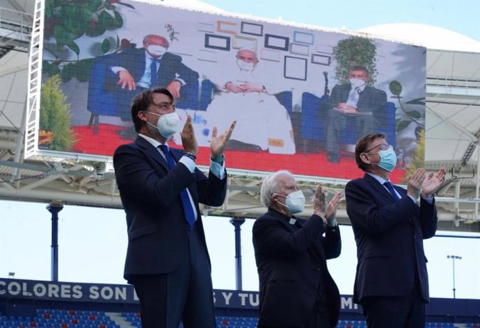 Acto de Scholas con la participación del Papa Francisco