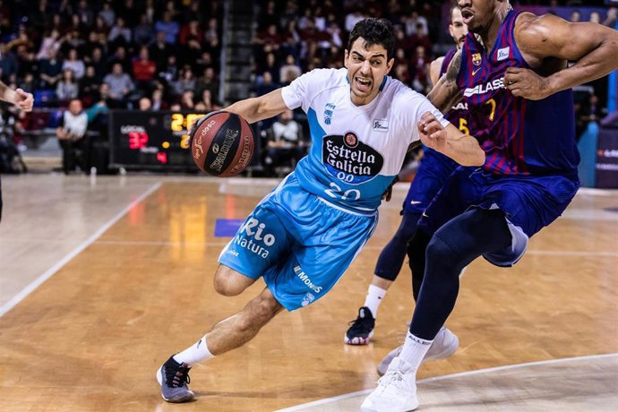 Archivo - David Navarro, en su etapa con el Monbus Obradoiro