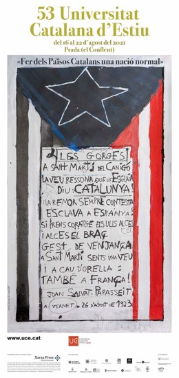 Cartel de Pascal Comelade de la Universitat Catalana d'Estiu (UCE)