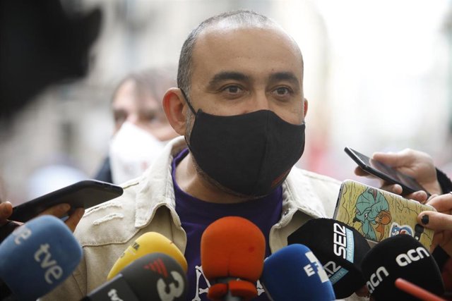 El secretario general de CC.OO. De Catalunya, Javier Pacheco