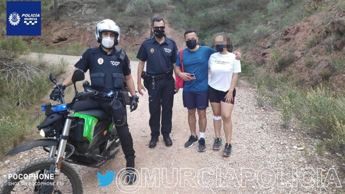Imagen de la mujer rescatada por la Policía Local