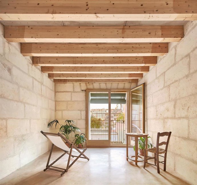 Una promoción de cinco viviendas de protección pública situadas en la calle Regal de Son Gotleu.