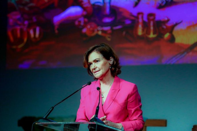 La vicepresidenta primera del Gobierno Carmen Calvo. 