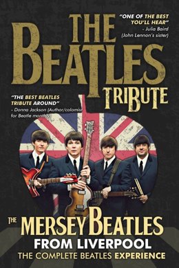 Cartel del espectáculo tributo a The Beatles en el Palacio Euskalduna de Bilbao