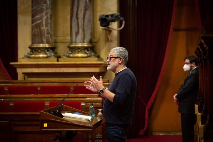 Archivo - Arxiu - El diputat de la CUP al Parlament Carles Riera.