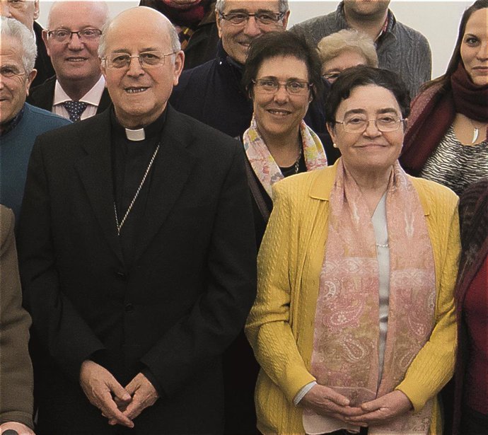 Archivo - Ricardo Blázquez junto a Pilar de Pablos.