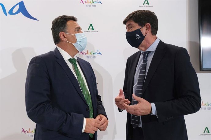 Carlos Hernández White y Juan Marin en Fitur