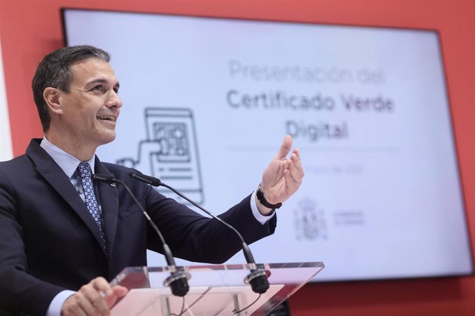 Pedro Sánchez en Fitur 2021