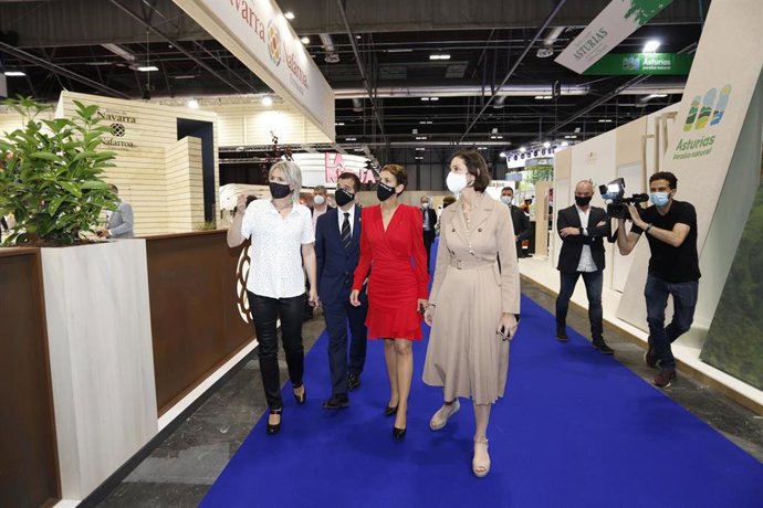 La presidenta María Chivite este viernes en Fitur.