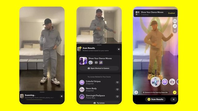 Nueva herramienta de escaneo de ropa en Snapchat