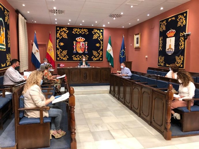 Imagen del pleno ordinario del Ayuntamiento de Alcalá de Guadaíra (Sevilla) del mes de mayo.