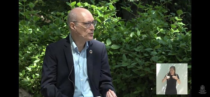 Andrés Carbonero, durante su intervención en el foro