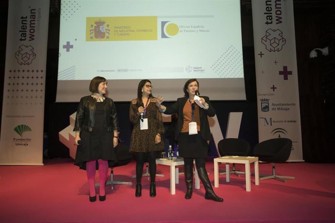 De Aguilar durante el acto de inauguración de la primera edición de Talent Woman