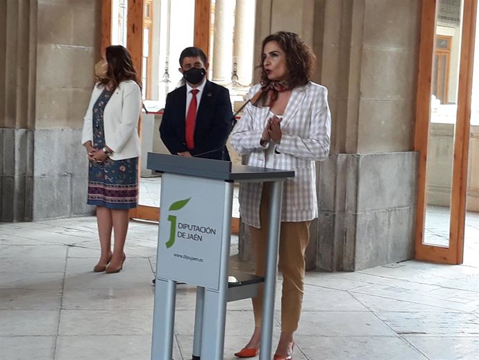 María Jesús Mintero durante la rueda de prensa