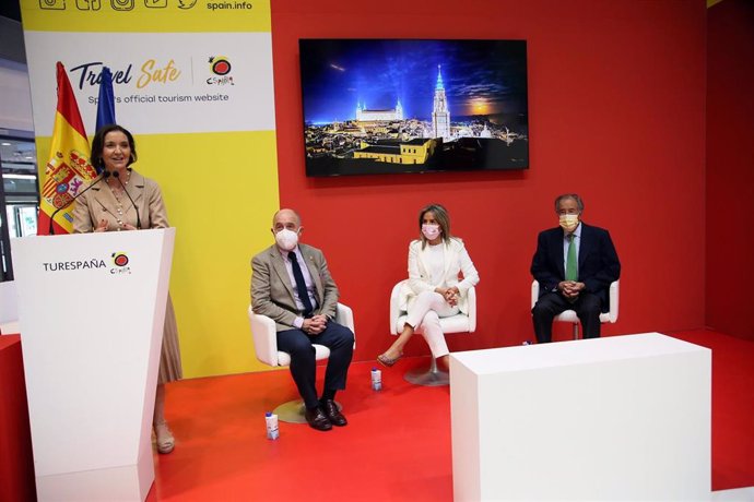 Toledo se abre al turismo internacional en la presentación de la campaña 'Vive, Siente Toledo' en presencia de la ministra, Reyes Maroto.