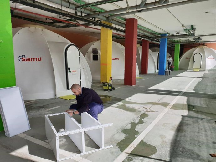 Archivo - Instalación De Estructuras Prefabricadas En Centro De Menores De Ceuta