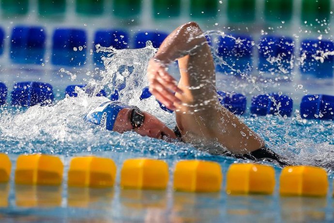 Archivo - La nadadora española Jimena Pérez