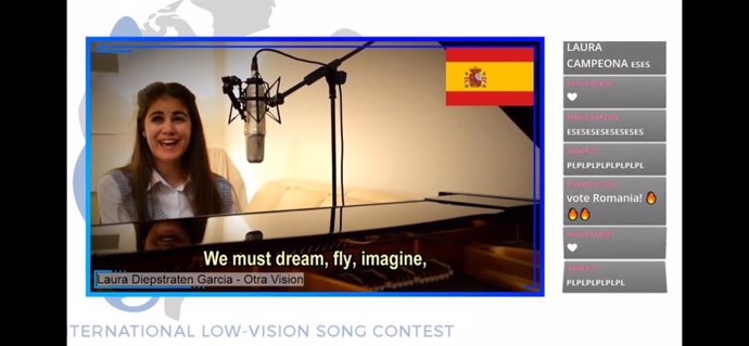 La joven almeriense Laura Diepstraten, ganadora del Concurso Europeo Euro-Low Vision.