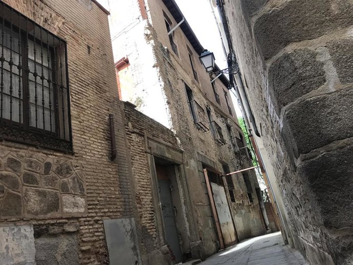 Entorno de la calle la Plata donde está prevista la construcción de un macrohotel en Toledo.