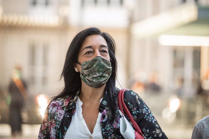 Archivo - La diputada de Vox Amaia Martínez, a su llegada al pleno en el Parlamento Vasco en el que Iñigo Urkullu renovará su cargo de lehendakari por tercer mandato consecutivo y por primera vez con mayoría absoluta gracias a los votos de su partido y 