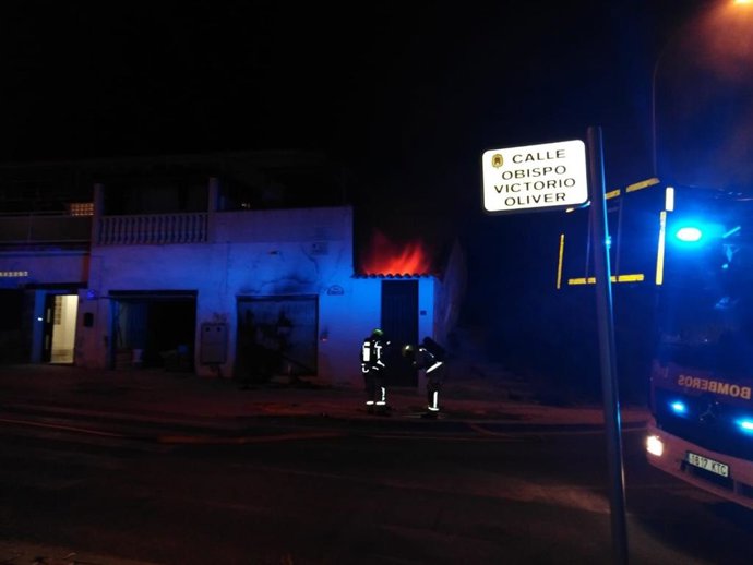 Incendio en un bungalow de AlicanteA