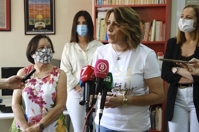 Susana Díaz en la Casa del Pueblo de La Línea de la Concepción (Cádiz), en una foto de archivo.