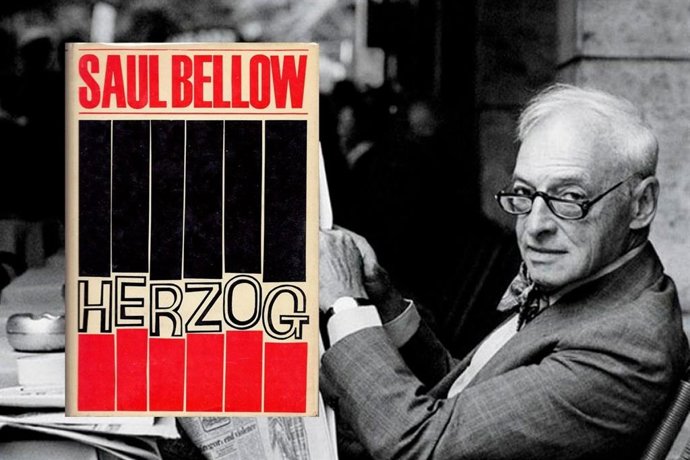Cartel del club de lecturas de la obra 'Herzog' del escritor canadiense Saul Bellow